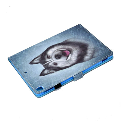 For iPad 10.2 (2020) / (2019) / iPad Air 10.5 inch (2019) Stand Leather Shockproof Case Pattern Printing Card Slots Magnetic Closure Tablet Cover