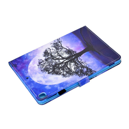 For iPad 10.2 (2020) / (2019) / iPad Air 10.5 inch (2019) Stand Leather Shockproof Case Pattern Printing Card Slots Magnetic Closure Tablet Cover