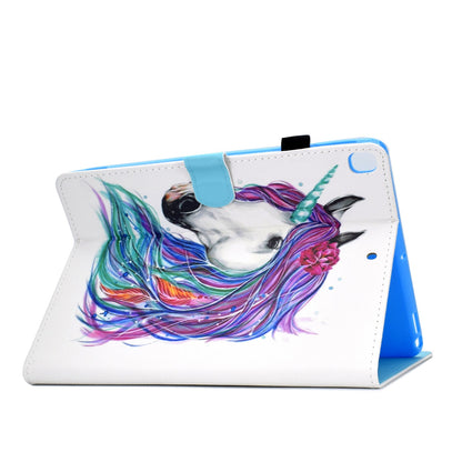 For iPad 10.2 (2020) / (2019) / iPad Air 10.5 inch (2019) Stand Leather Shockproof Case Pattern Printing Card Slots Magnetic Closure Tablet Cover