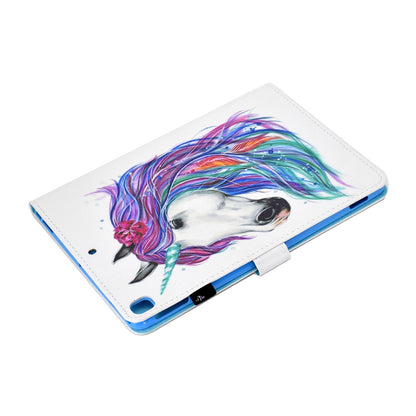 For iPad 10.2 (2020) / (2019) / iPad Air 10.5 inch (2019) Stand Leather Shockproof Case Pattern Printing Card Slots Magnetic Closure Tablet Cover