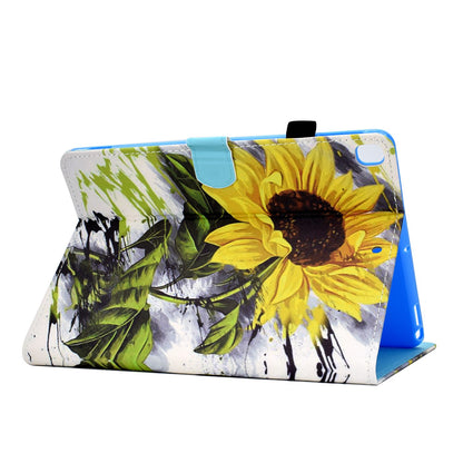 For iPad 10.2 (2020) / (2019) / iPad Air 10.5 inch (2019) Stand Leather Shockproof Case Pattern Printing Card Slots Magnetic Closure Tablet Cover
