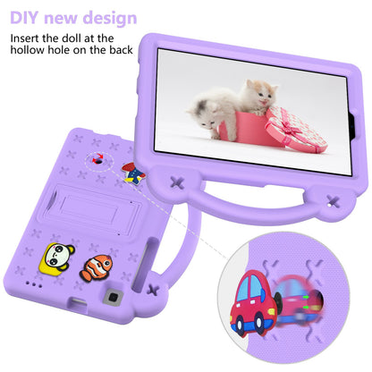 For Samsung Galaxy Tab A7 Lite 8.7-inch / Tab A 8.0 (2019) SM-T290 (Wi-Fi) / SM-T295 (LTE) Anti-fall Protective Case Shockproof EVA Tablet Cover Portable Case with Kickstand