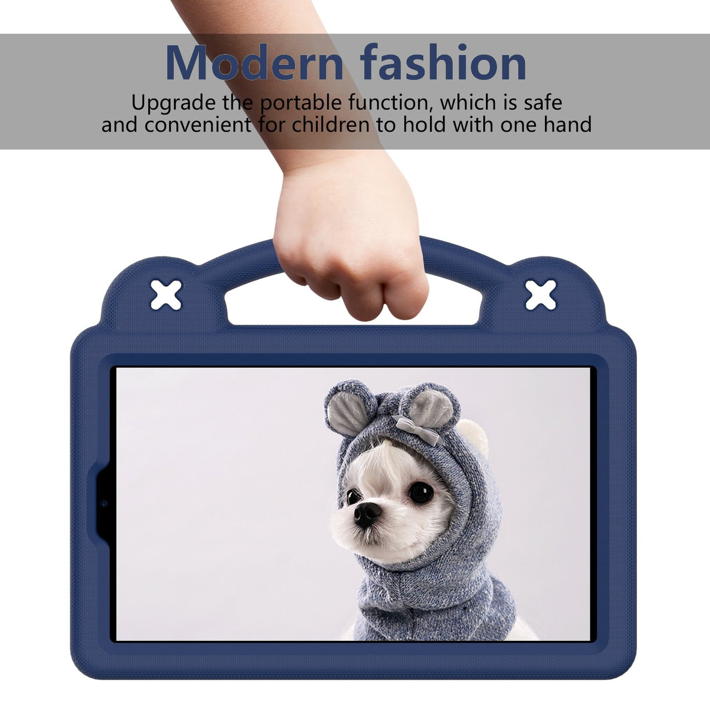 For Samsung Galaxy Tab A7 Lite 8.7-inch / Tab A 8.0 (2019) SM-T290 (Wi-Fi) / SM-T295 (LTE) Anti-fall Protective Case Shockproof EVA Tablet Cover Portable Case with Kickstand