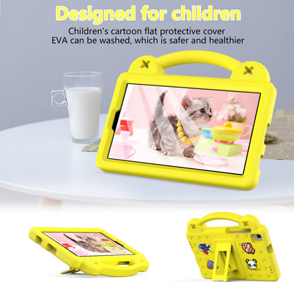 For Samsung Galaxy Tab A7 Lite 8.7-inch / Tab A 8.0 (2019) SM-T290 (Wi-Fi) / SM-T295 (LTE) Anti-fall Protective Case Shockproof EVA Tablet Cover Portable Case with Kickstand