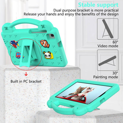 For Samsung Galaxy Tab A7 Lite 8.7-inch / Tab A 8.0 (2019) SM-T290 (Wi-Fi) / SM-T295 (LTE) Anti-fall Protective Case Shockproof EVA Tablet Cover Portable Case with Kickstand