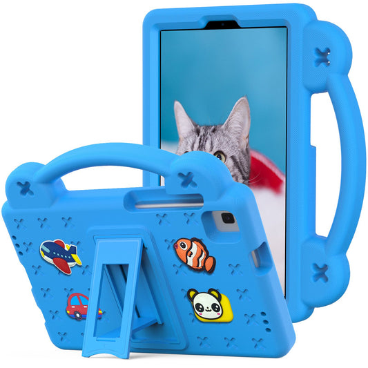 For Samsung Galaxy Tab A7 Lite 8.7-inch / Tab A 8.0 (2019) SM-T290 (Wi-Fi) / SM-T295 (LTE) Anti-fall Protective Case Shockproof EVA Tablet Cover Portable Case with Kickstand