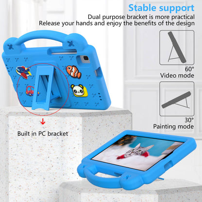 For Samsung Galaxy Tab A7 Lite 8.7-inch / Tab A 8.0 (2019) SM-T290 (Wi-Fi) / SM-T295 (LTE) Anti-fall Protective Case Shockproof EVA Tablet Cover Portable Case with Kickstand