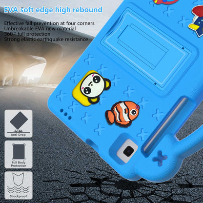 For Samsung Galaxy Tab A7 Lite 8.7-inch / Tab A 8.0 (2019) SM-T290 (Wi-Fi) / SM-T295 (LTE) Anti-fall Protective Case Shockproof EVA Tablet Cover Portable Case with Kickstand