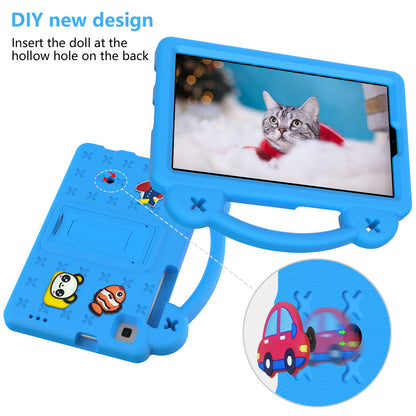For Samsung Galaxy Tab A7 Lite 8.7-inch / Tab A 8.0 (2019) SM-T290 (Wi-Fi) / SM-T295 (LTE) Anti-fall Protective Case Shockproof EVA Tablet Cover Portable Case with Kickstand