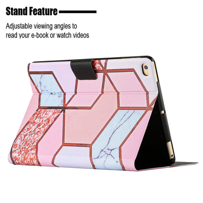 For iPad 9.7-inch (2018) / (2017) / iPad Air (2013) / Air 2 Stand Card Holder Marble Pattern Case PU Leather Tablet Cover with Auto Wake / Sleep
