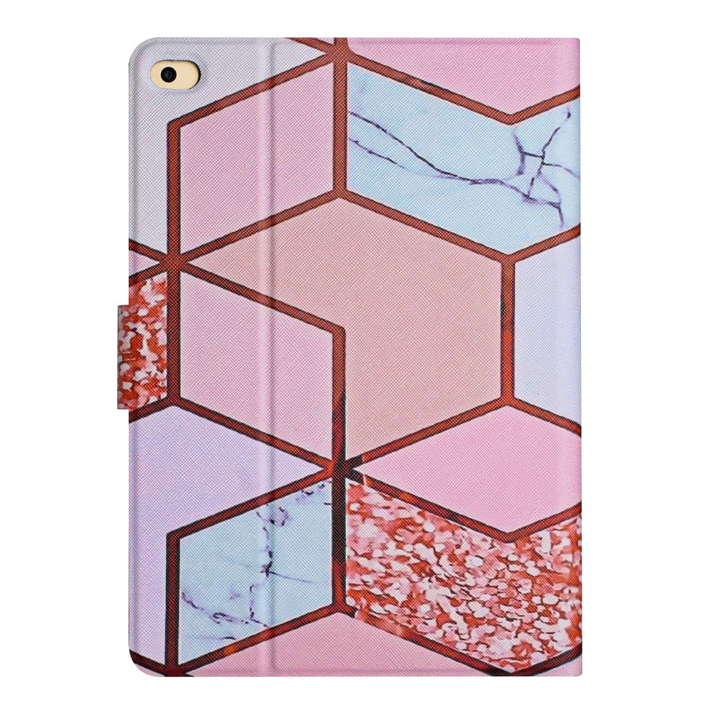 For iPad 9.7-inch (2018) / (2017) / iPad Air (2013) / Air 2 Stand Card Holder Marble Pattern Case PU Leather Tablet Cover with Auto Wake / Sleep