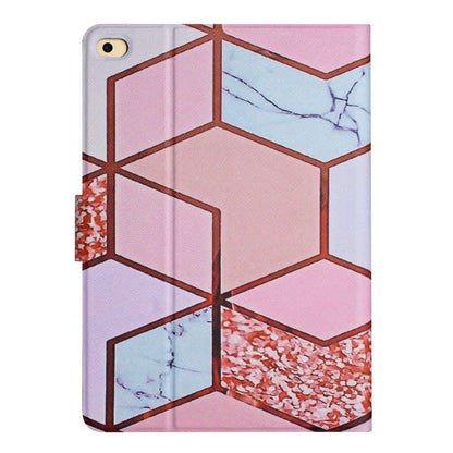 For iPad 9.7-inch (2018) / (2017) / iPad Air (2013) / Air 2 Stand Card Holder Marble Pattern Case PU Leather Tablet Cover with Auto Wake / Sleep