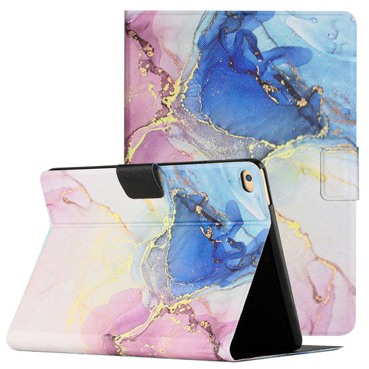 For iPad 9.7-inch (2018) / (2017) / iPad Air (2013) / Air 2 Stand Card Holder Marble Pattern Case PU Leather Tablet Cover with Auto Wake / Sleep
