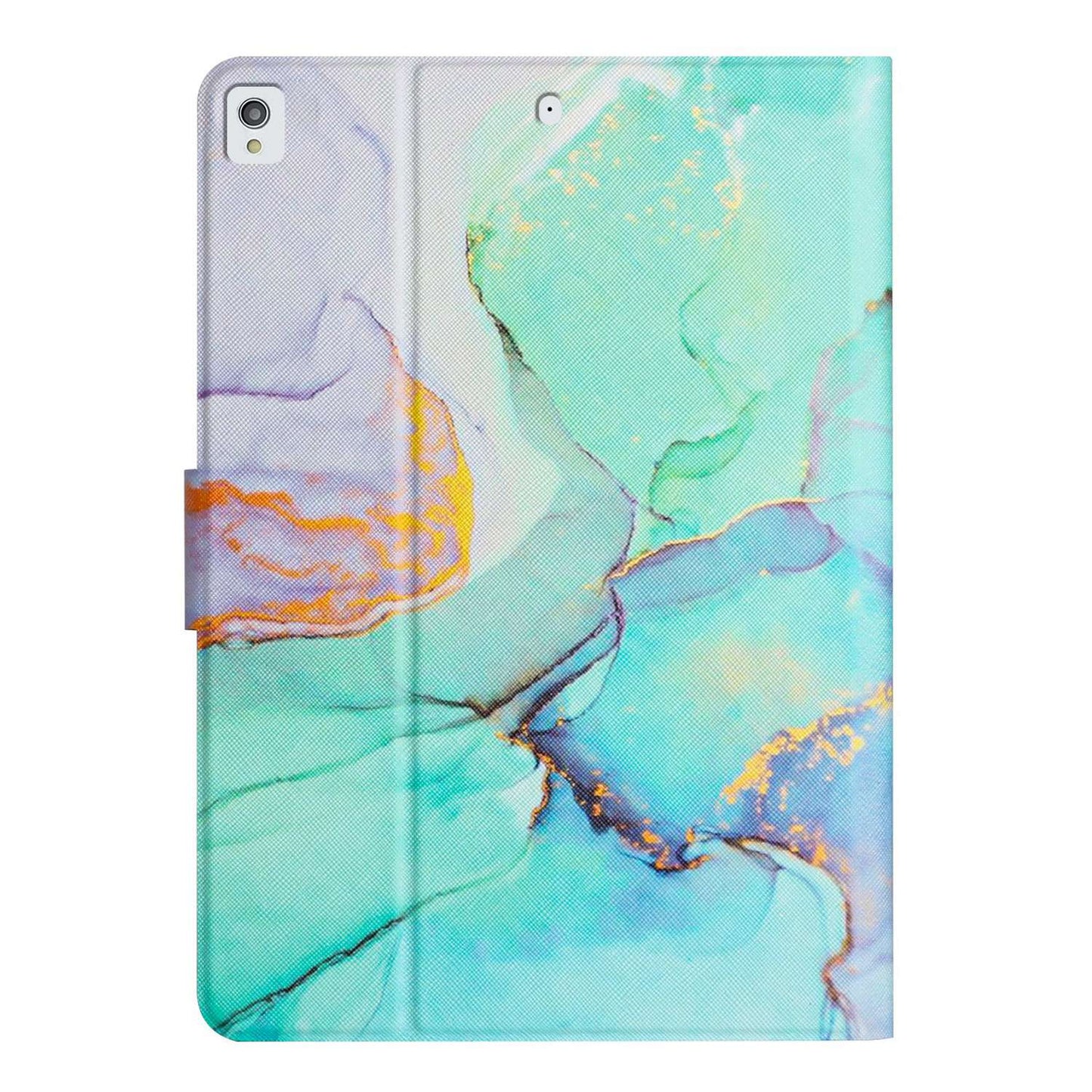 For iPad 10.2 (2021) / (2020) / iPad Air 10.5 inch (2019) Marble Pattern Printing Stand Leather Tablet Case with Card Holder and Auto Wake / Sleep