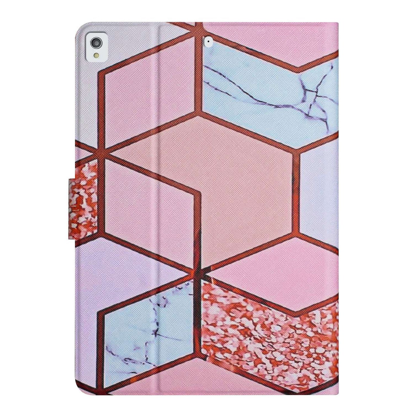 For iPad 10.2 (2021) / (2020) / iPad Air 10.5 inch (2019) Marble Pattern Printing Stand Leather Tablet Case with Card Holder and Auto Wake / Sleep