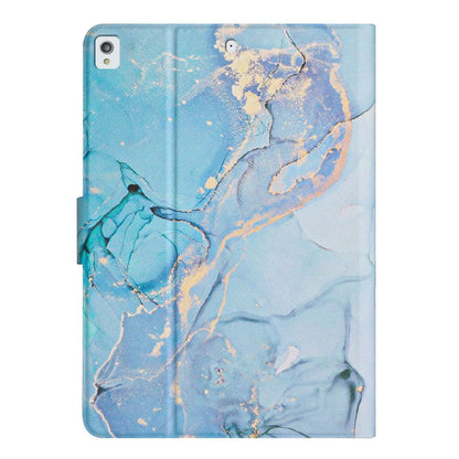 For iPad 10.2 (2021) / (2020) / iPad Air 10.5 inch (2019) Marble Pattern Printing Stand Leather Tablet Case with Card Holder and Auto Wake / Sleep