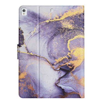 For iPad 10.2 (2021) / (2020) / iPad Air 10.5 inch (2019) Marble Pattern Printing Stand Leather Tablet Case with Card Holder and Auto Wake / Sleep