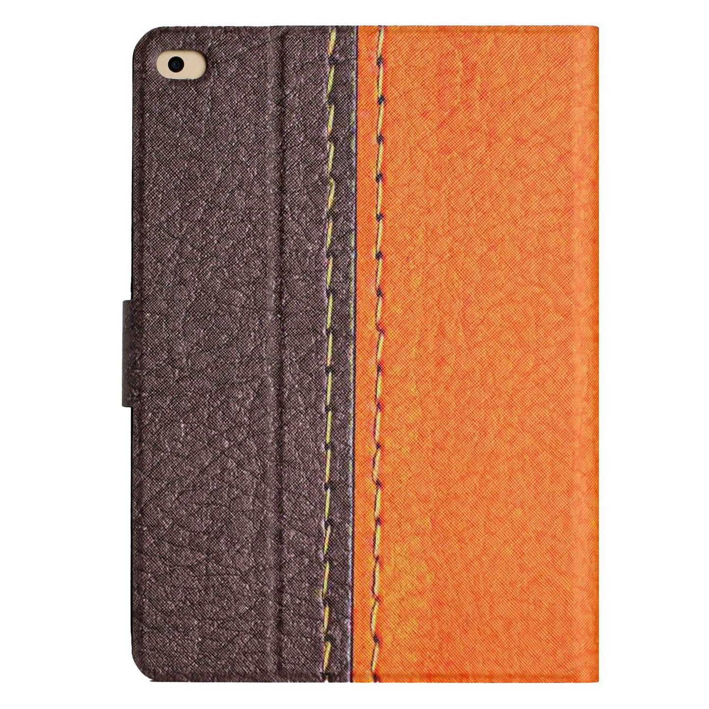For iPad 9.7-inch (2018) / (2017) / iPad Air (2013) / Air 2 Bi-color Splicing Tablet Case PU Leather Stand Card Holder Anti-scratch Protective Shell
