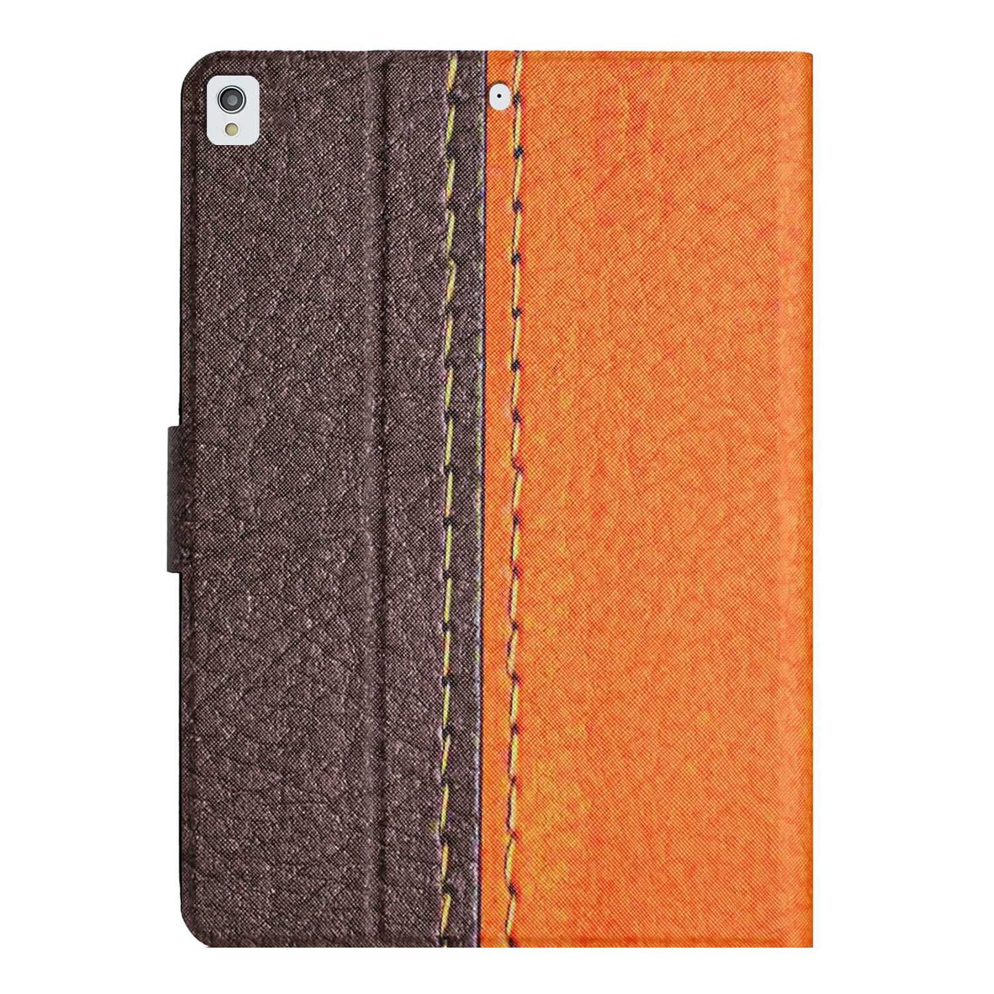 For iPad 10.2 (2021) / (2020) / iPad Air 10.5 inch (2019) Auto Wake / Sleep Tablet Case Bi-color Splicing PU Leather Stand Card Holder Cover