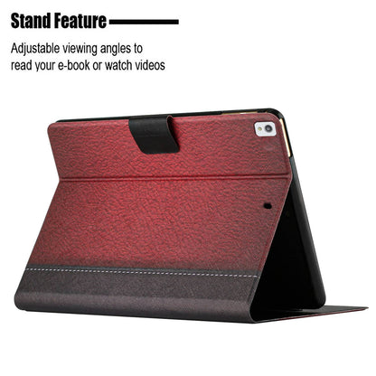 For iPad 10.2 (2021) / (2020) / iPad Air 10.5 inch (2019) Auto Wake / Sleep Tablet Case Bi-color Splicing PU Leather Stand Card Holder Cover