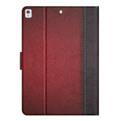 For iPad 10.2 (2021) / (2020) / iPad Air 10.5 inch (2019) Auto Wake / Sleep Tablet Case Bi-color Splicing PU Leather Stand Card Holder Cover