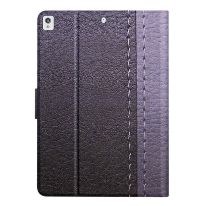 For iPad 10.2 (2021) / (2020) / iPad Air 10.5 inch (2019) Auto Wake / Sleep Tablet Case Bi-color Splicing PU Leather Stand Card Holder Cover