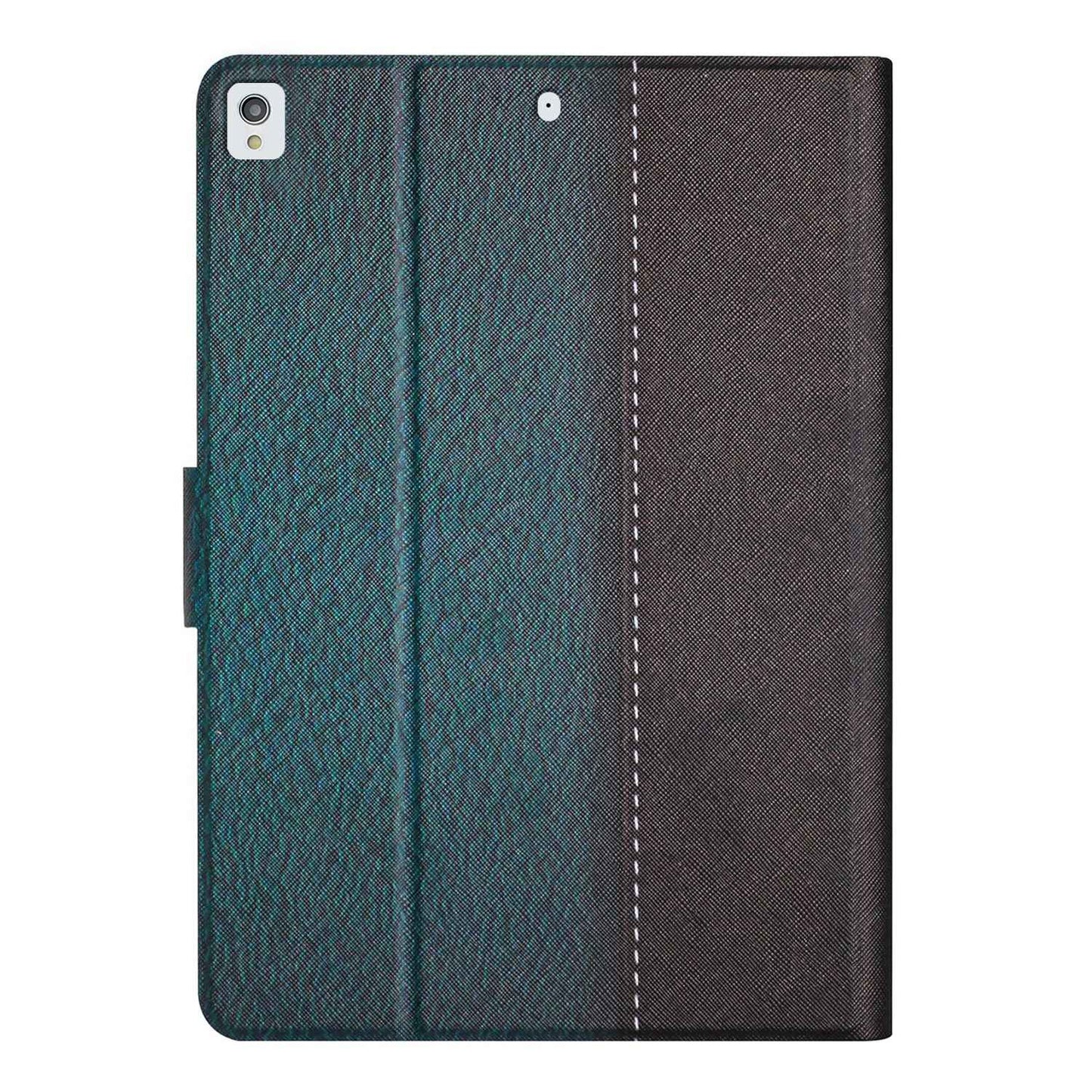 For iPad 10.2 (2021) / (2020) / iPad Air 10.5 inch (2019) Auto Wake / Sleep Tablet Case Bi-color Splicing PU Leather Stand Card Holder Cover