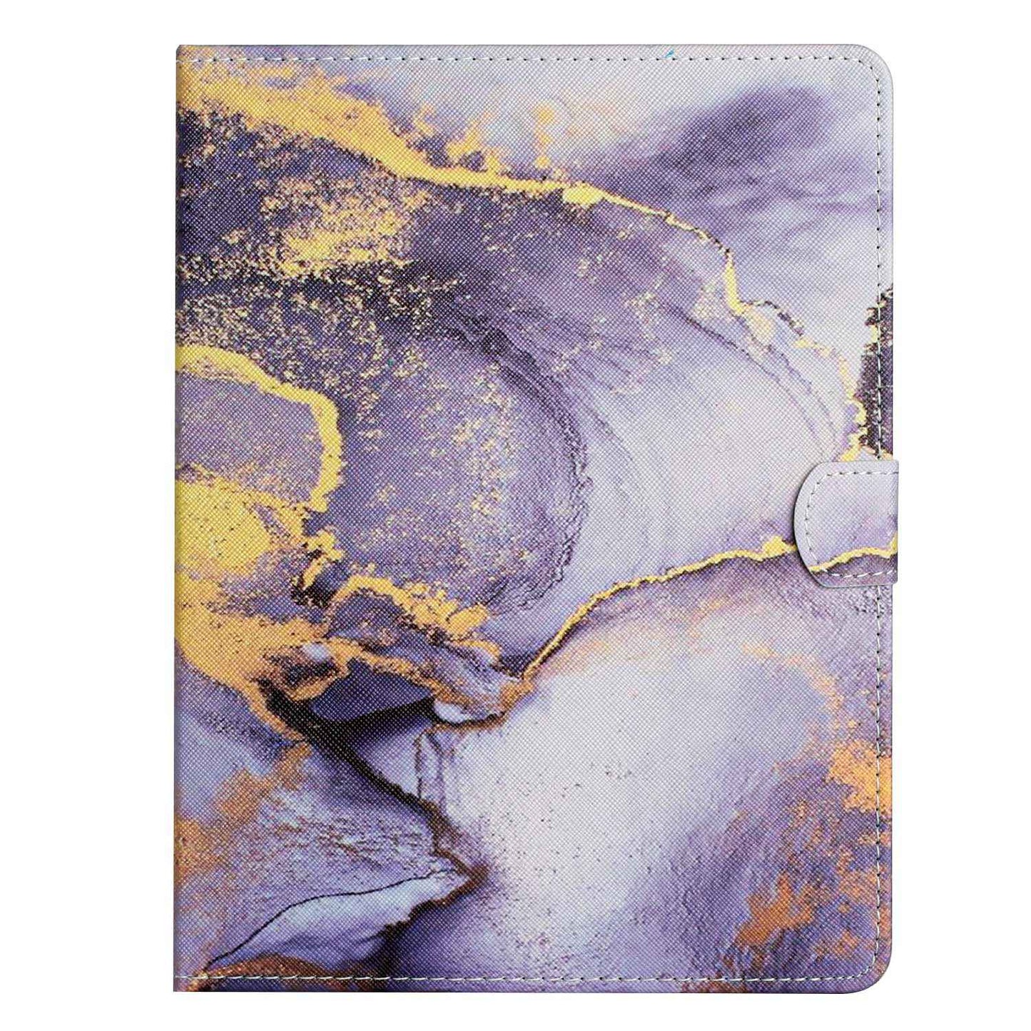 10-inch Tablet Universal PU Leather Case Stitching Marble Pattern Anti-scratch Protective Cover with Stand Card Holder