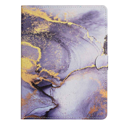 10-inch Tablet Universal PU Leather Case Stitching Marble Pattern Anti-scratch Protective Cover with Stand Card Holder