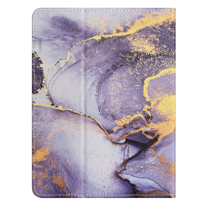 10-inch Tablet Universal PU Leather Case Stitching Marble Pattern Anti-scratch Protective Cover with Stand Card Holder