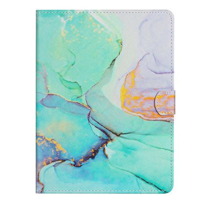10-inch Tablet Universal PU Leather Case Stitching Marble Pattern Anti-scratch Protective Cover with Stand Card Holder