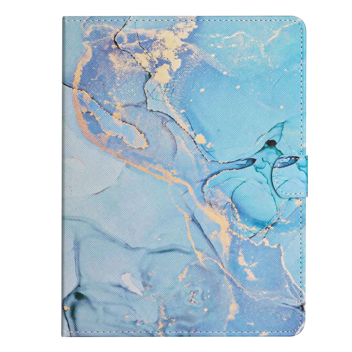 10-inch Tablet Universal PU Leather Case Stitching Marble Pattern Anti-scratch Protective Cover with Stand Card Holder