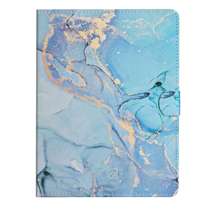 10-inch Tablet Universal PU Leather Case Stitching Marble Pattern Anti-scratch Protective Cover with Stand Card Holder