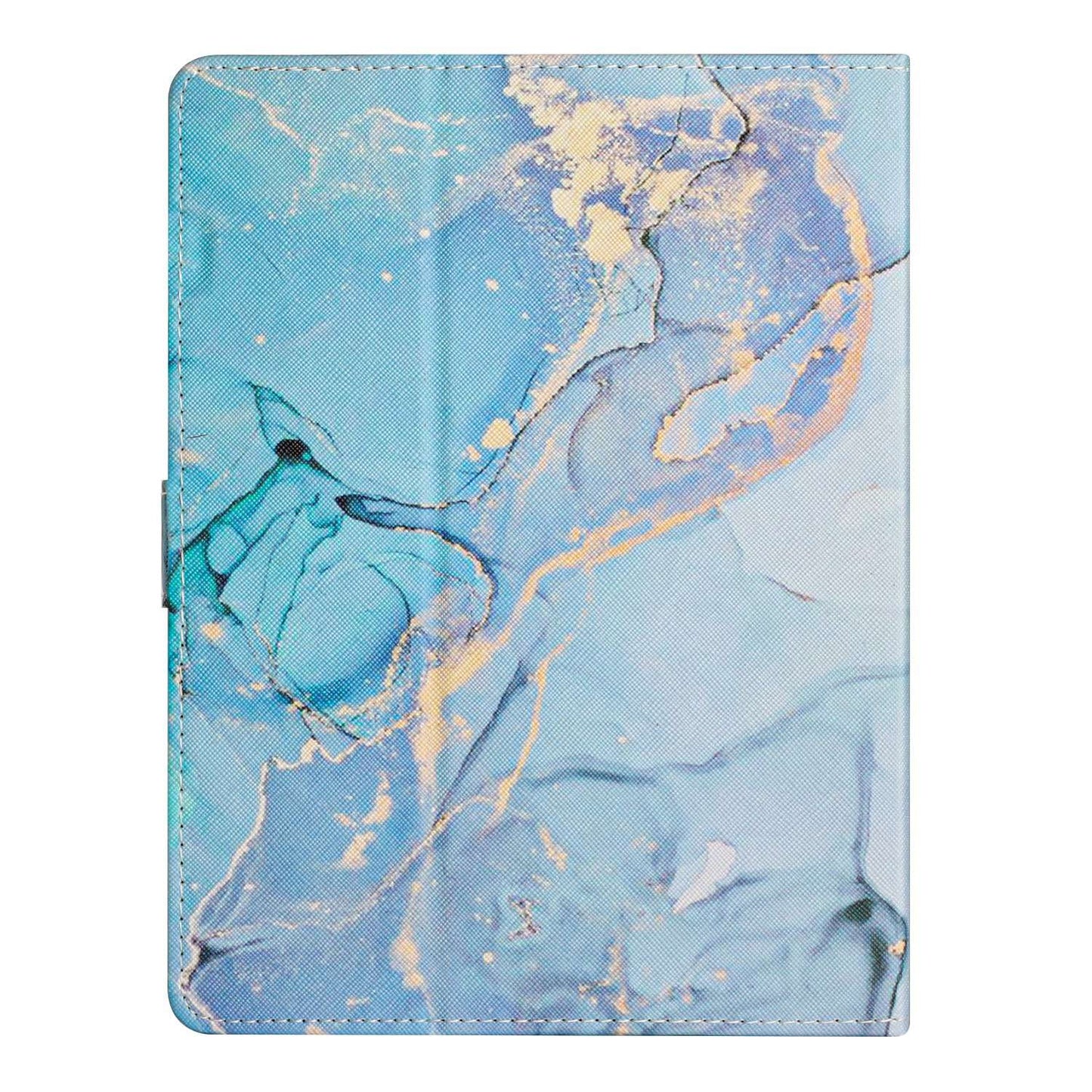 10-inch Tablet Universal PU Leather Case Stitching Marble Pattern Anti-scratch Protective Cover with Stand Card Holder