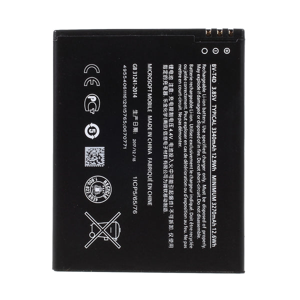 For Microsoft Lumia 950 XL 3.85V 3270mAh Li-ion Polymer Battery Replacement Part (Encode: BV-T4D) (without Logo)