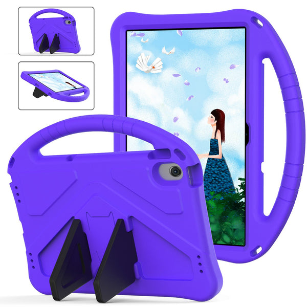 For Lenovo Tab M10 Plus (Gen 3) Anti-scratch EVA Tablet Case with Kickstand Design and Handle