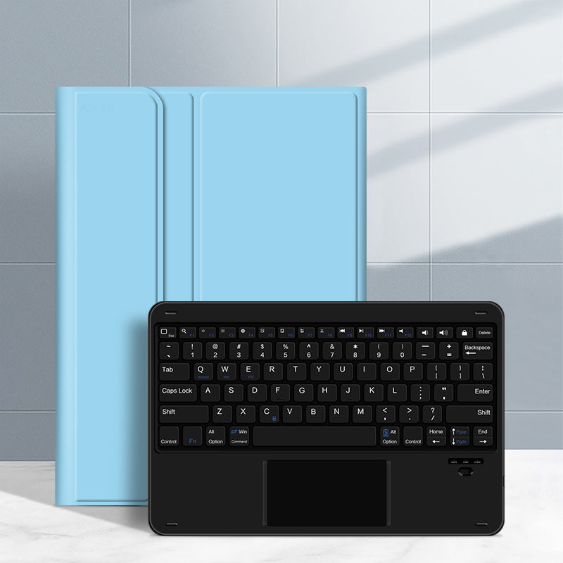 For Honor Pad 8 Anti-Scratch Protective Case with Bluetooth Keyboard Shockproof Genuine Leather Stand Cover