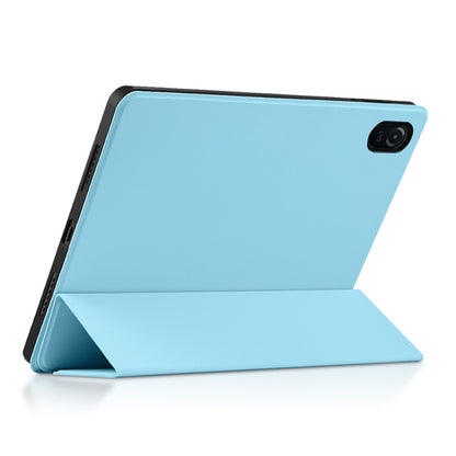 For Honor Pad 8 Protective Cover TPU+PU Leather Anti-Drop Case Shockproof Skin-Touch Tablet Case with Three-fold Stand