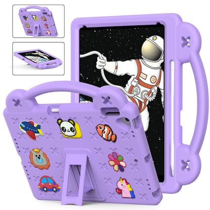 For iPad 10.2 (2021) / (2019) / (2020) Portable EVA Case Shockproof Tablet Cover Anti-Scratch Case with Kickstand