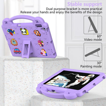 For iPad 10.2 (2021) / (2019) / (2020) Portable EVA Case Shockproof Tablet Cover Anti-Scratch Case with Kickstand