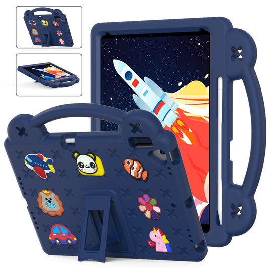 For iPad 10.2 (2021) / (2019) / (2020) Portable EVA Case Shockproof Tablet Cover Anti-Scratch Case with Kickstand
