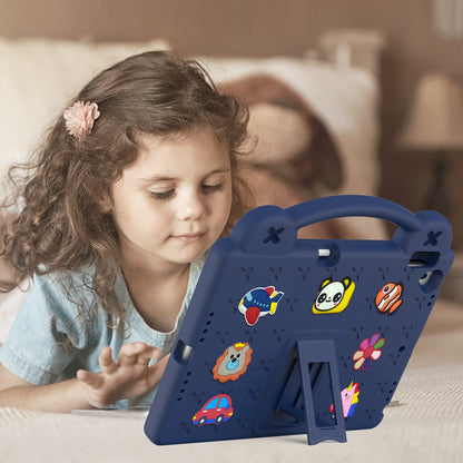 For iPad 10.2 (2021) / (2019) / (2020) Portable EVA Case Shockproof Tablet Cover Anti-Scratch Case with Kickstand