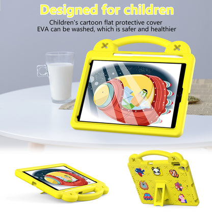 For iPad 10.2 (2021) / (2019) / (2020) Portable EVA Case Shockproof Tablet Cover Anti-Scratch Case with Kickstand