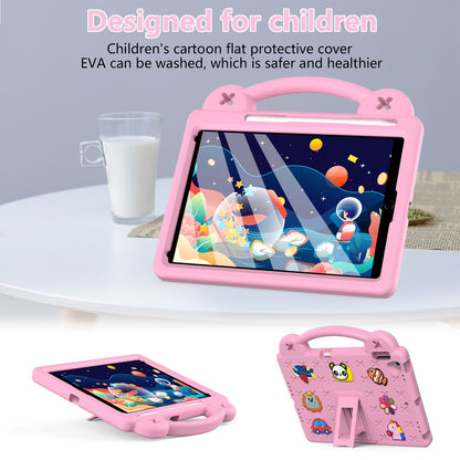 For iPad 10.2 (2021) / (2019) / (2020) Portable EVA Case Shockproof Tablet Cover Anti-Scratch Case with Kickstand