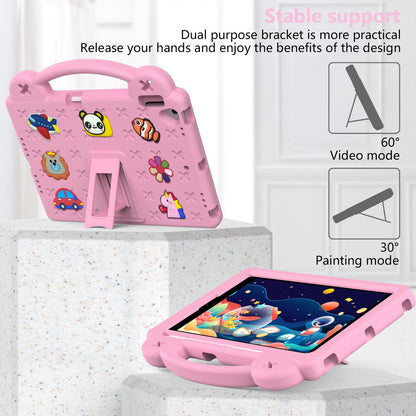 For iPad 10.2 (2021) / (2019) / (2020) Portable EVA Case Shockproof Tablet Cover Anti-Scratch Case with Kickstand
