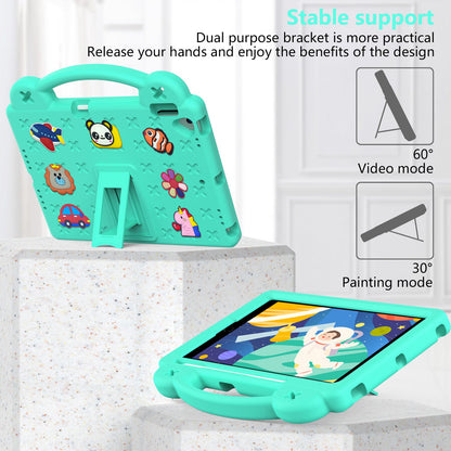 For iPad 10.2 (2021) / (2019) / (2020) Portable EVA Case Shockproof Tablet Cover Anti-Scratch Case with Kickstand