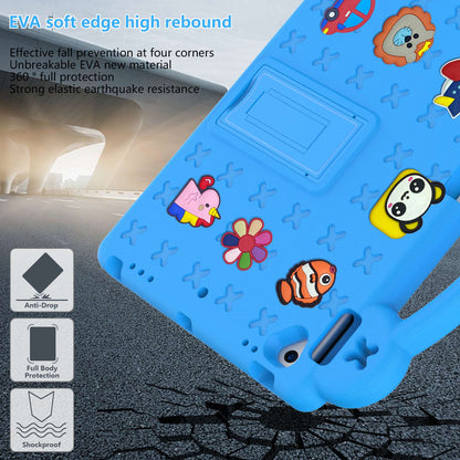 For iPad 10.2 (2021) / (2019) / (2020) Portable EVA Case Shockproof Tablet Cover Anti-Scratch Case with Kickstand