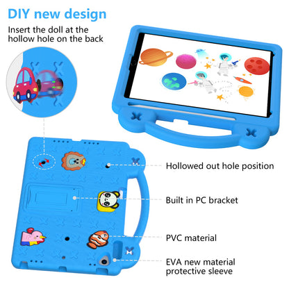 For iPad 10.2 (2021) / (2019) / (2020) Portable EVA Case Shockproof Tablet Cover Anti-Scratch Case with Kickstand