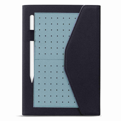 For Lenovo Tab P11 TB-J606F / Tab P11 5G Stand Tablet Case Business Style Splicing Anti-drop Protective Cover with Card Holder and Pen Holder Loop