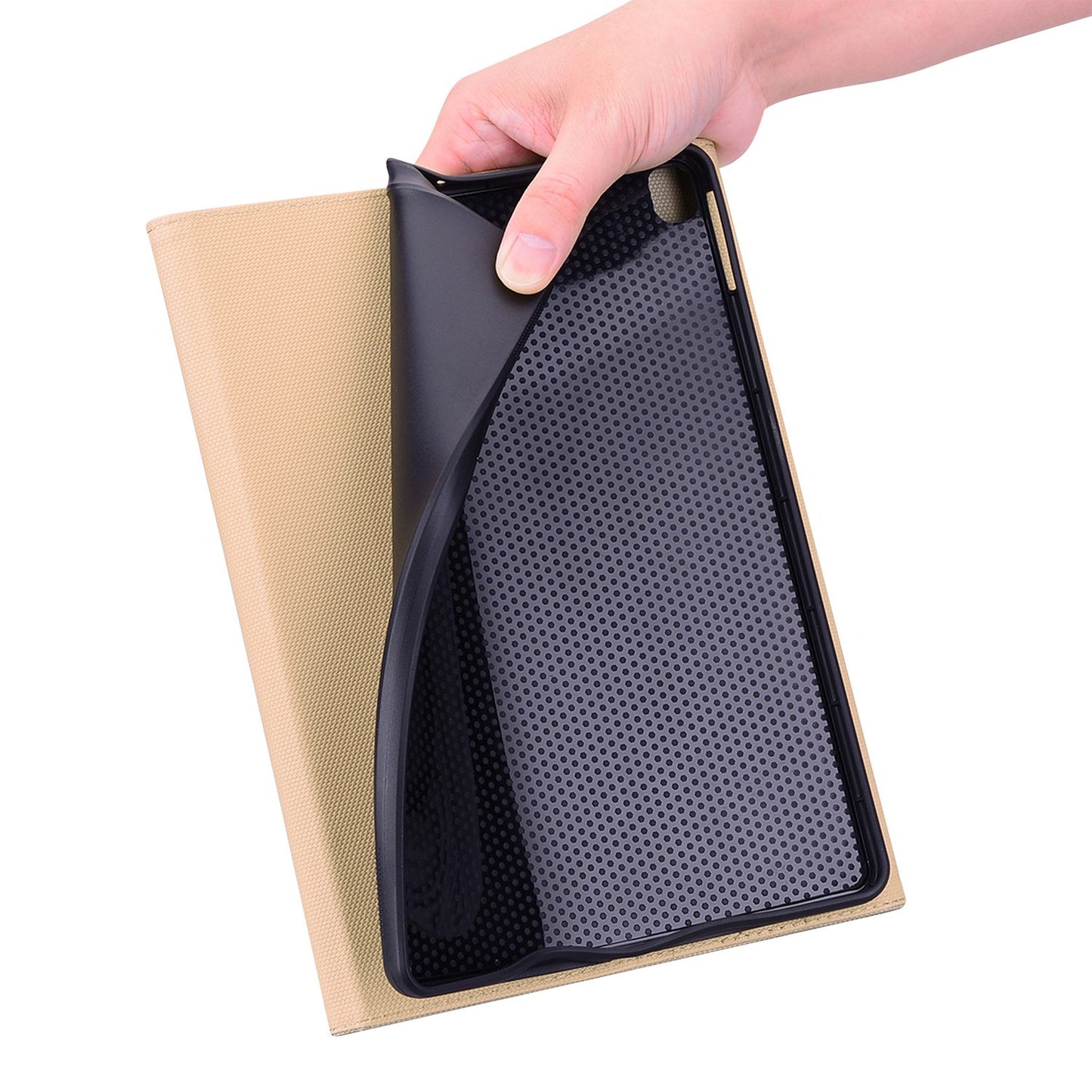 For Lenovo Tab P11 TB-J606F / Tab P11 5G Stand Tablet Case Business Style Splicing Anti-drop Protective Cover with Card Holder and Pen Holder Loop